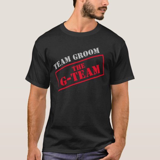 De G-Team Bruidegom T-shirt (Voorkant)