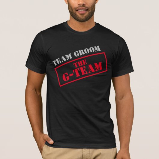 De G-Team Bruidsjonker T-shirt (Voorkant)