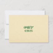 De Gaelic Seal QR Code Wedding RSVP Kaart (Achterkant)