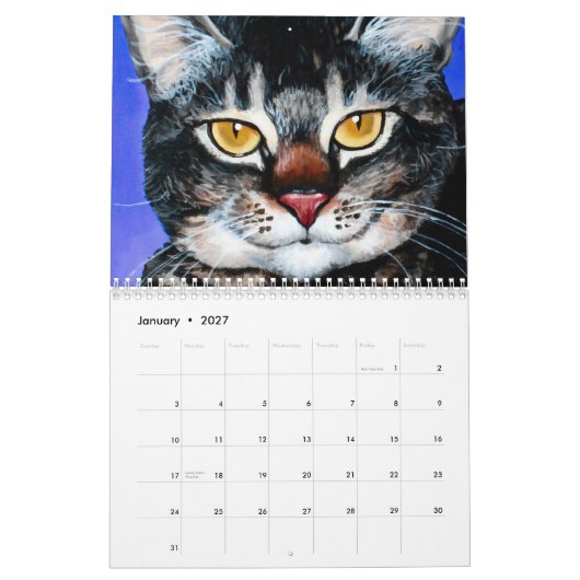 De Galactic Groundhog's Pet Portretkalender Kalender (Jan 2027)