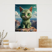 De galactische avonturen van Green Kitten Poster (Keuken)