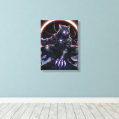 De Galactische Katteninbreker Canvas Afdruk (Insitu (Houten vloer))