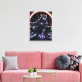 De Galactische Katteninbreker Canvas Afdruk (Insitu (Woonkamer))