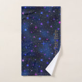 De galaxy sterren Midnight Blue Bath set Bad Handdoek (Handdoek)