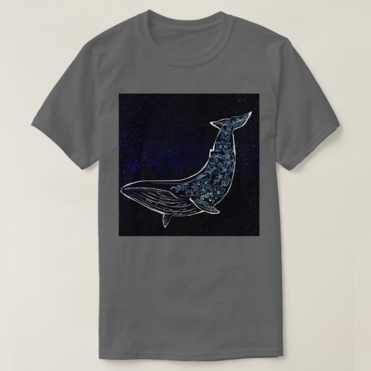 De Galaxy Whale T-shirt (Design voorkant)