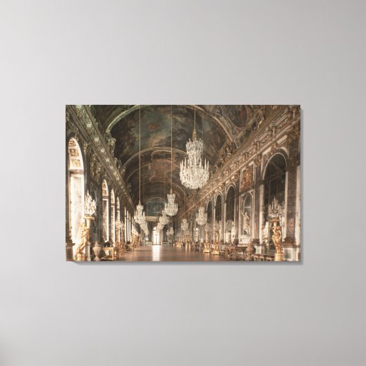 De Galerie des Glaces 1678-84 Canvas Afdruk (Voorkant)