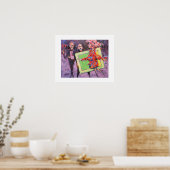 De galerij game schilderij / Kunstenaar Larry Ler Poster (Keuken)