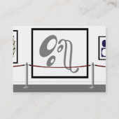 De galerij visitekaartje (Achterkant)