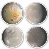 De Galilean Moons Sticker Sheet (Voorkant)