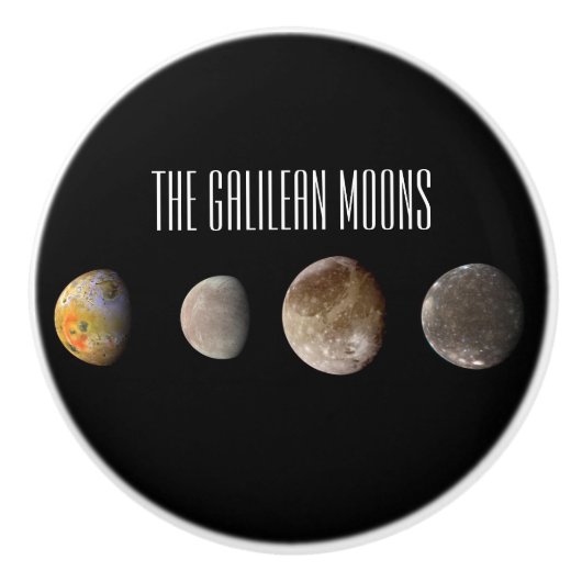 De Galilese manen Keramische Knop (Voorkant)