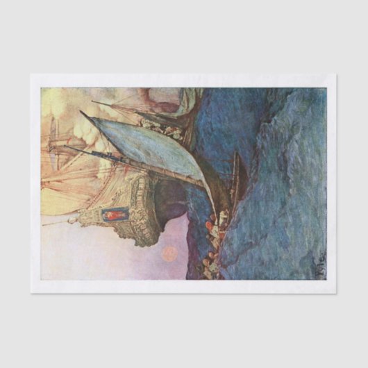 De Galleon Tissuepapier (Voorkant)