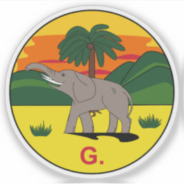 De Gambia Colony & Protectorate badge (1889-1965) Sticker