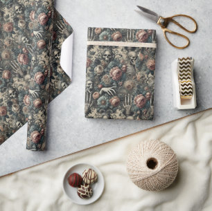 De Gambiet van de Ghoul – Gotisch Victoriaans Cadeaupapier