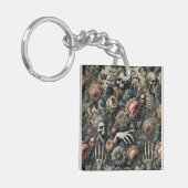 De Gambiet van de Ghoul – Gotisch Victoriaans Sleutelhanger (Voorkant Links)
