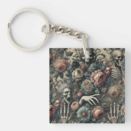 De Gambiet van de Ghoul – Gotisch Victoriaans Sleutelhanger (Voorkant)