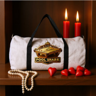 De game beheersen: Pool Shark-logo op pooltafel Plunjezak