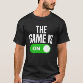 De game is aan t-shirt