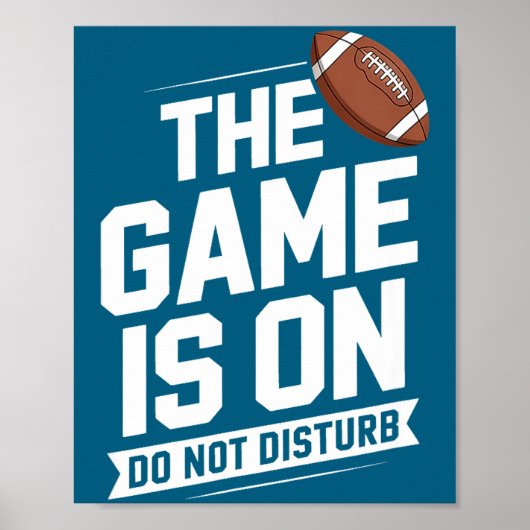 De Game Niet Storen Voetbal Poster (Voorkant)