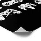 De game van de Dingen Video Game Controller bestur Poster (Hoek)