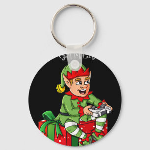 De Gamer Elf Fun Christmas Boys Kinder Tiener Gami Sleutelhanger