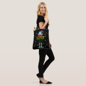 De gamer Elf Funny Merry-kerstfamilie Matchin Tote Bag (Op model)