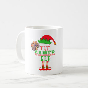 De Gamer Elf Kerstmis Familie Matching Pyjama Koffiemok