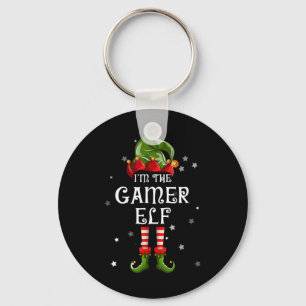 De Gamer Elf Leuk Kerst Matching Familie Sleutelhanger