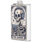 De Gamer Skelet Tarotkaart Heupfles (Links)