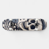 De Gamer Skelet Tarotkaart Persoonlijk Skateboard (Horizontaal)