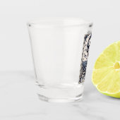 De Gamer Skelet Tarotkaart Shot Glas (Links)