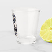 De Gamer Skelet Tarotkaart Shot Glas (Rechts)