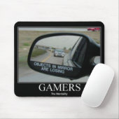 De gamersmentaliteit van de rijspiegels muismat (Met muis)