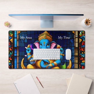De Ganesh kleurrijke blauwe olifant God Bureaumat