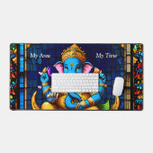 De Ganesh kleurrijke blauwe olifant God Bureaumat (Keyboard & Muis)