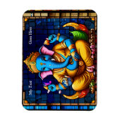 De Ganesh kleurrijke blauwe olifant God Magneet (Verticaal)