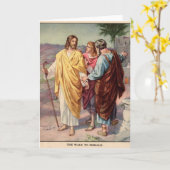 De gang aan emmaus kaart (Gele Bloem)