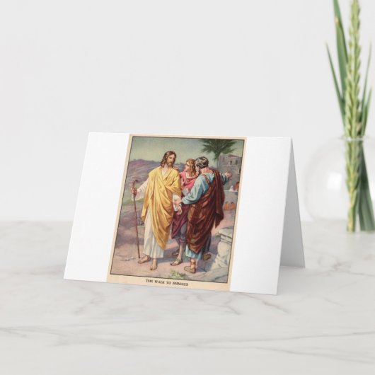 De gang aan emmaus kaart (Voorkant)