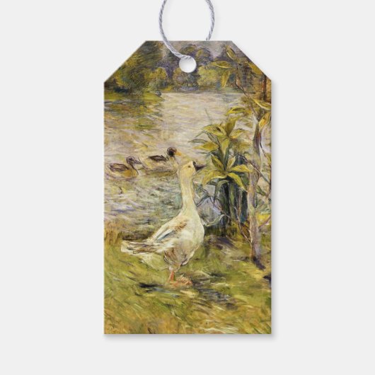 De Gans (door Berthe Morisot) Cadeaulabel (Voorkant)