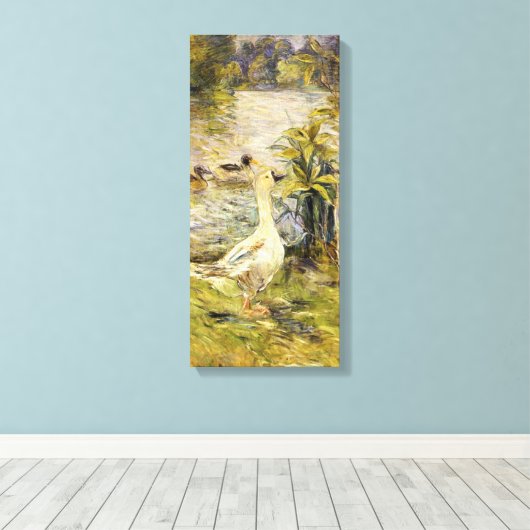 De Gans (door Berthe Morisot) Canvas Afdruk (Insitu (Houten vloer))