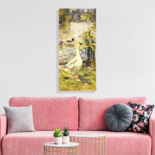 De Gans (door Berthe Morisot) Canvas Afdruk (Insitu (Woonkamer))