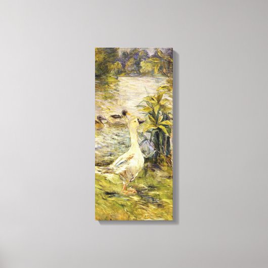 De Gans (door Berthe Morisot) Canvas Afdruk (Voorkant)