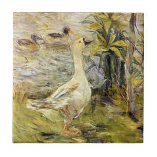 De Gans (door Berthe Morisot) Tegeltje
