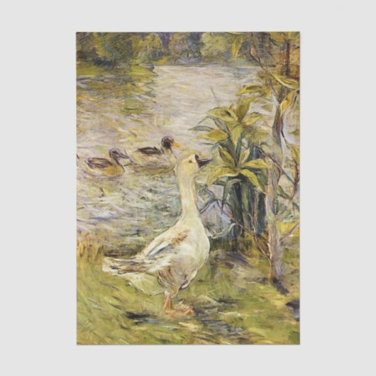 De gans door Berthe Morisot Tissuepapier (Voorkant)