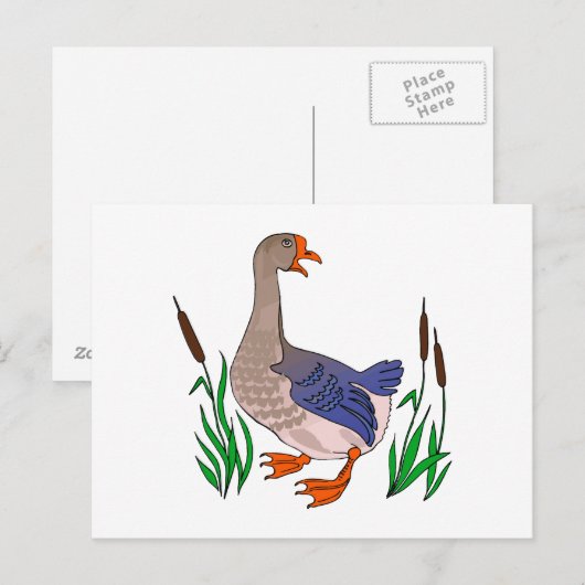 De Gans van Grammy Briefkaart (Voorkant / Achterkant)