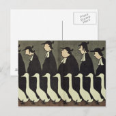 De ganzen, anti-geestelijk briefkaart (Voorkant / Achterkant)
