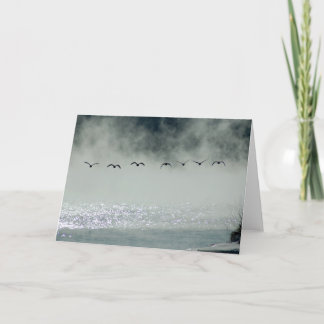 De ganzen nemen de Kaart van de Vlucht