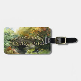 De Gapstow Bridge van Central Park Bagagelabel