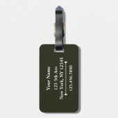 De Gapstow Bridge van Central Park Bagagelabel (Achterkant verticaal)