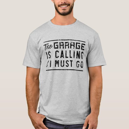 De Garage belt en ik moet naar T-shirt. T-shirt (Voorkant)
