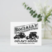 De Garage van de wet. Sociaal niet-geaccepteerde w Briefkaart (Staand voorkant)
